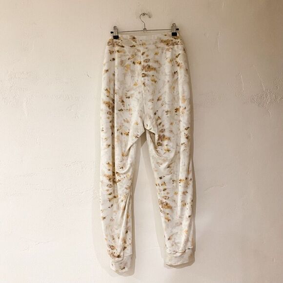 Johnny Was Calme Lounge Joggers in Beige Animal Tie Dye XL - Picture 3 of 8